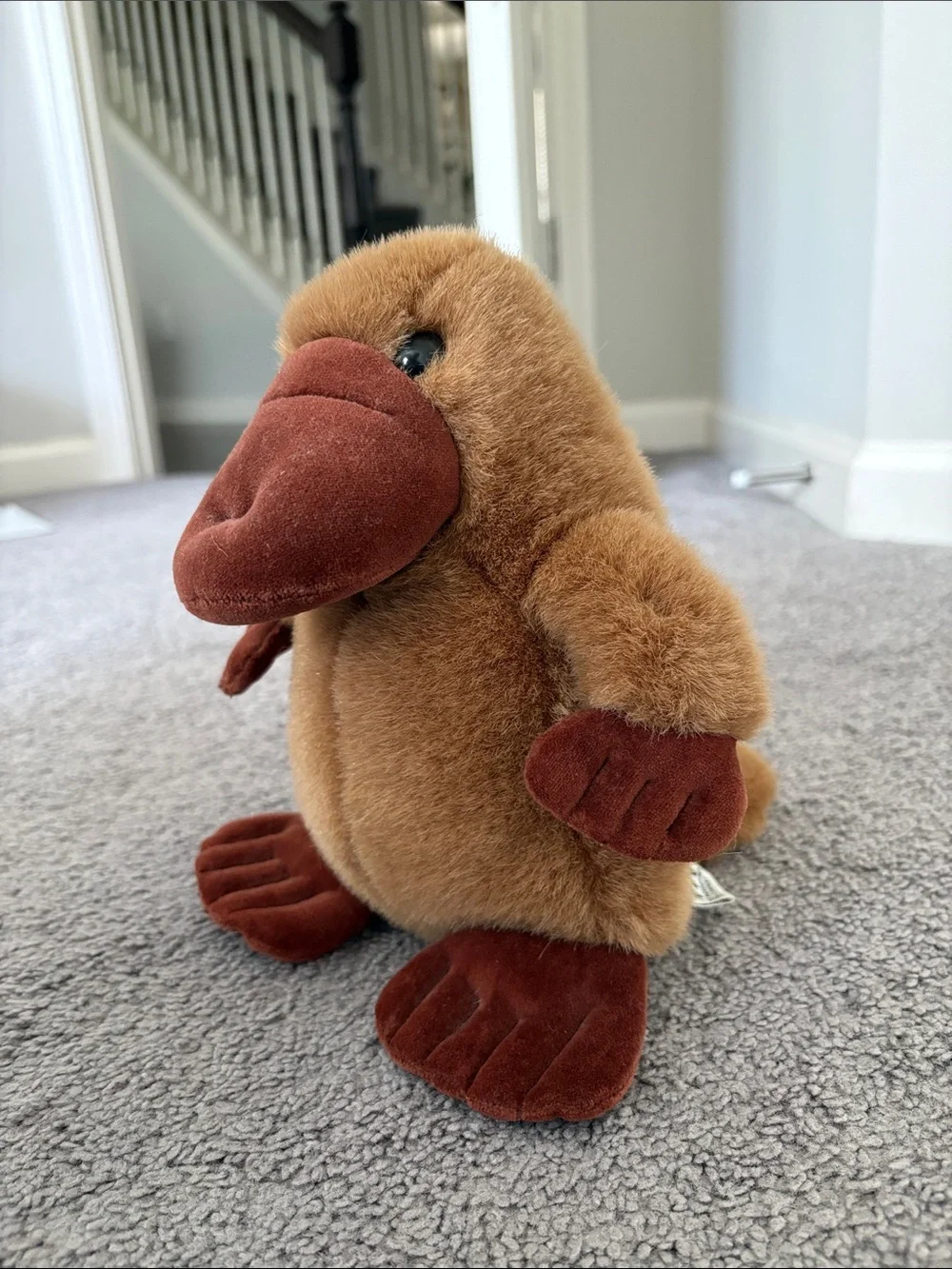Manhattan Toy Company 1993 Platypus Plush Brown Vintage Stuffed Animal